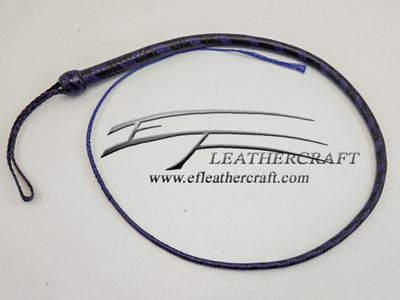 Kangaroo Signal Whip - 4ft - 16 plait - Black to Purple 