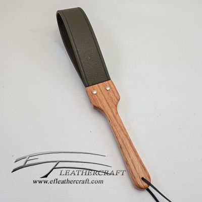 Saffaino Leather Paddle - Hunter Green 