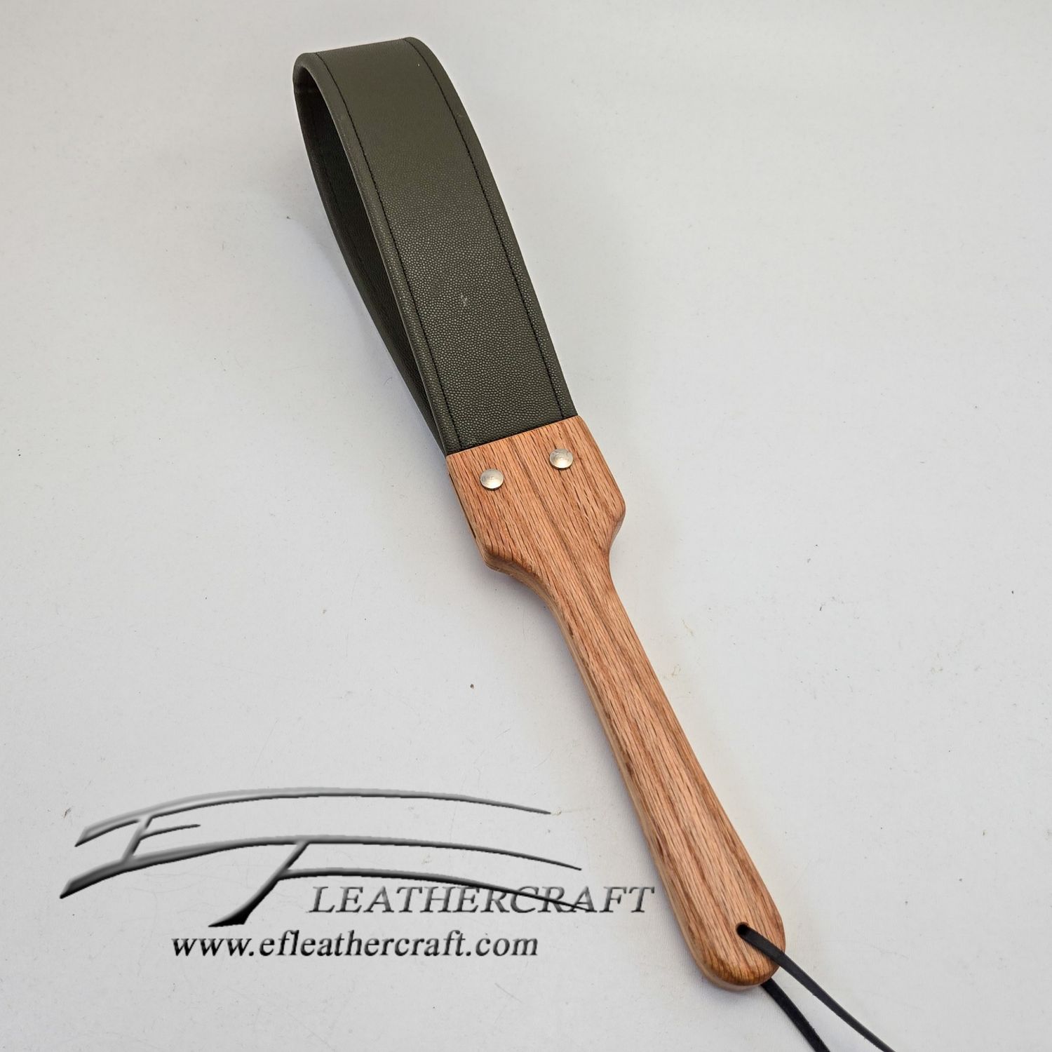 Saffaino Leather Paddle - Hunter Green 