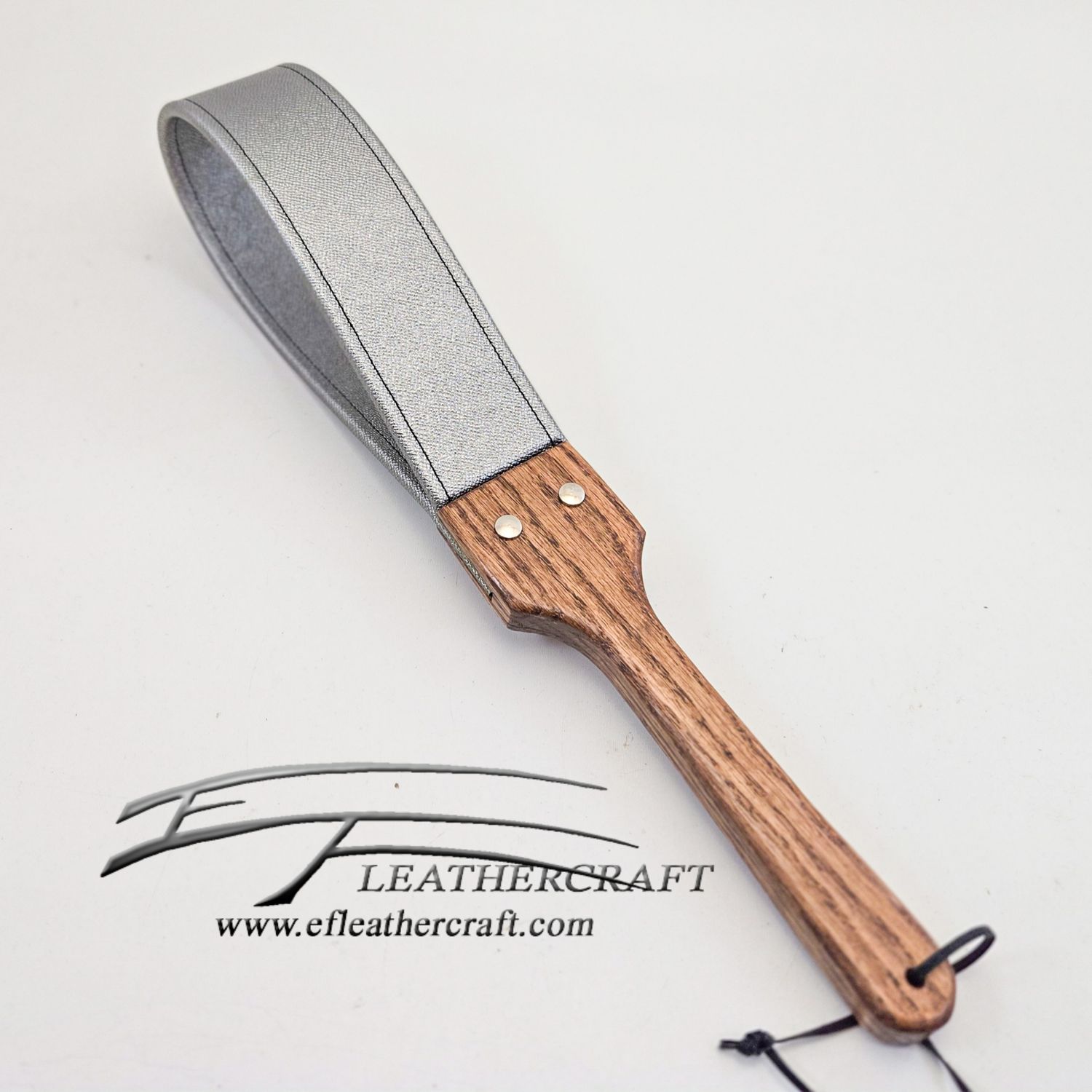 Saffaino Leather Paddle - Silver 