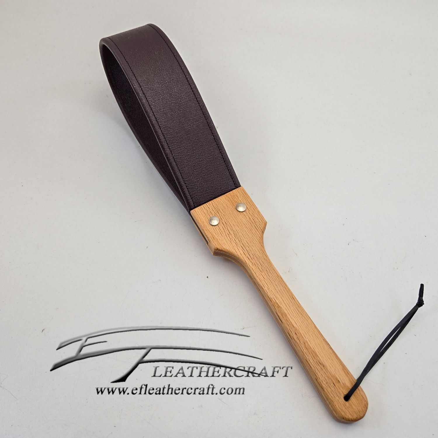 Saffaino Leather Paddle - Burgundy 