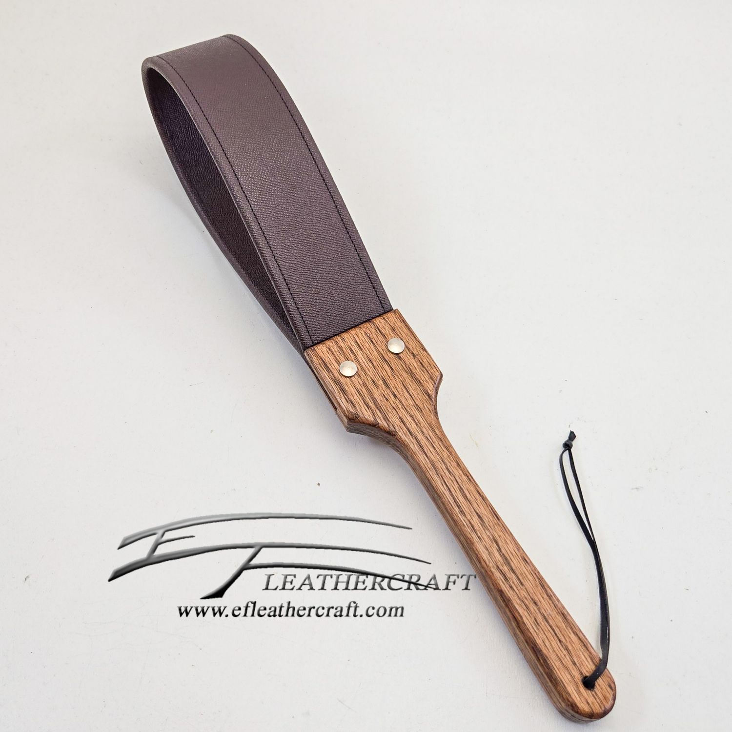 Saffaino Leather Paddle - Burgundy 