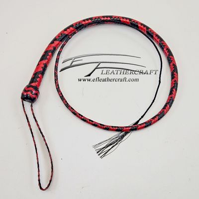 Kangaroo Signal Whip - 4ft - 12 plait - Black and Red