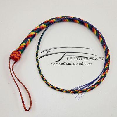 Kangaroo Signal Whip - 4ft - 12 plait - Rainbow 🌈 🏳️‍🌈 