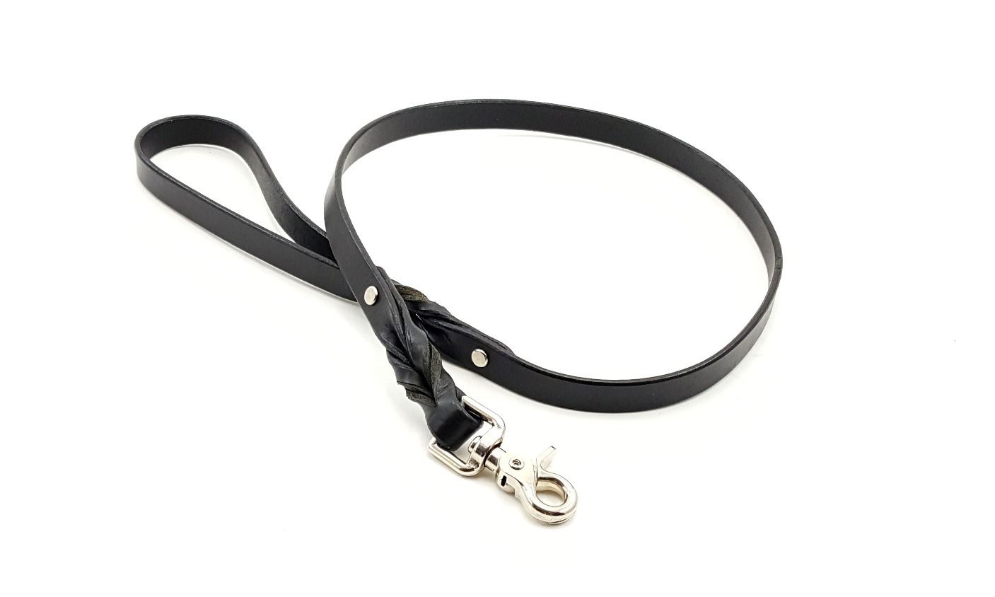 TWIST BRAID LEATHER LEAD/LEASH