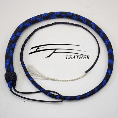 4ft Nylon Signal Whip - 16 Plait - Black &amp; Royal Blue