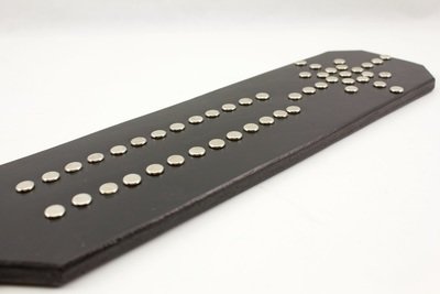 STUDDED LEATHER PADDLE