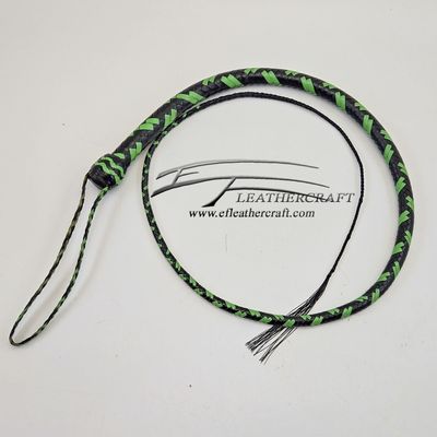 Kangaroo Signal Whip - 4ft - 12 plait - Black and Lime Green 