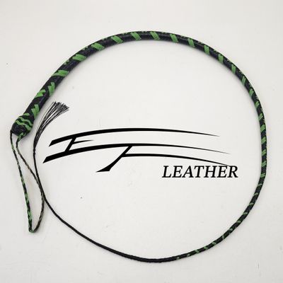 Kangaroo Signal Whip - 4ft - 12 plait - Black and Lime Green 