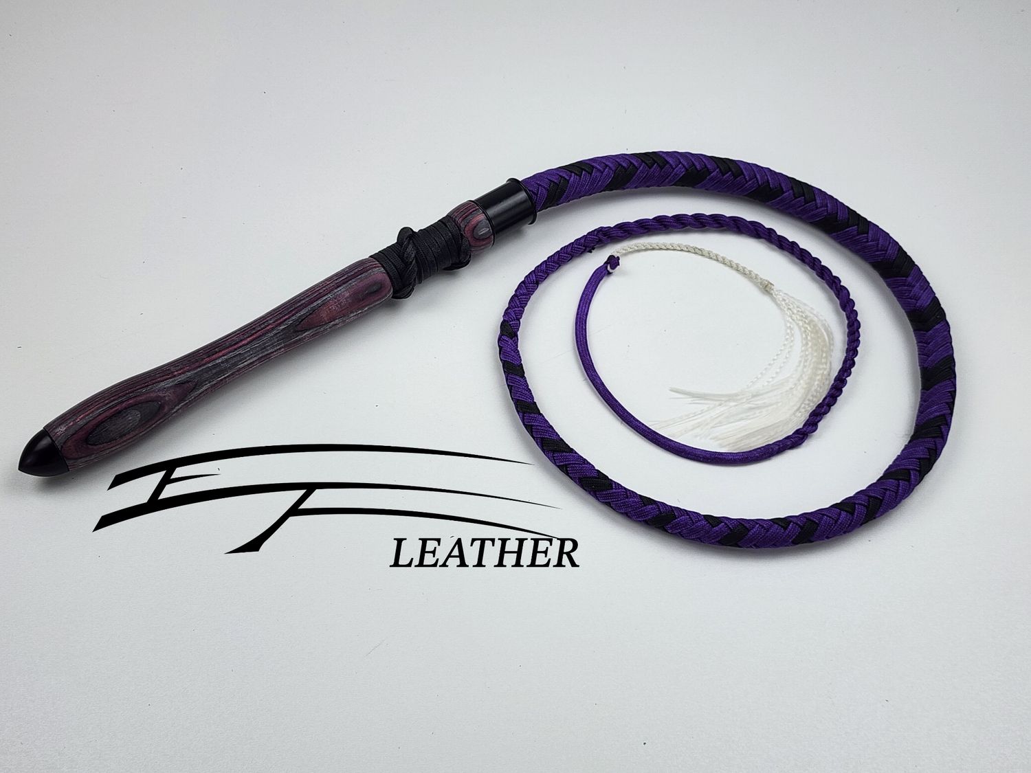 3ft Dungeon Whip – Acid Purple with Matching Spectraply Handle by Lil Fox Toybox