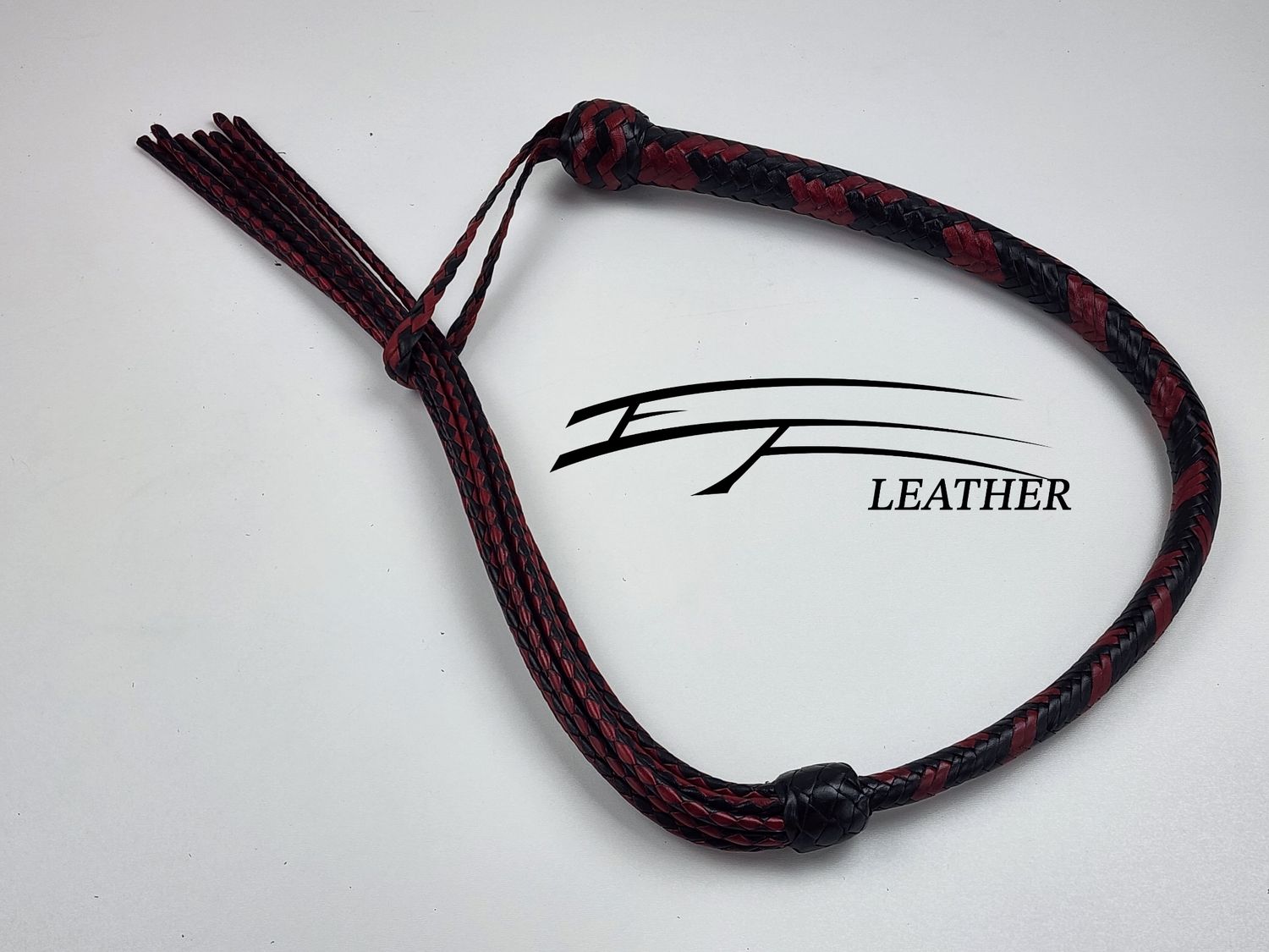 16-Plait Devil's Whiskers – Black &amp; Red 
