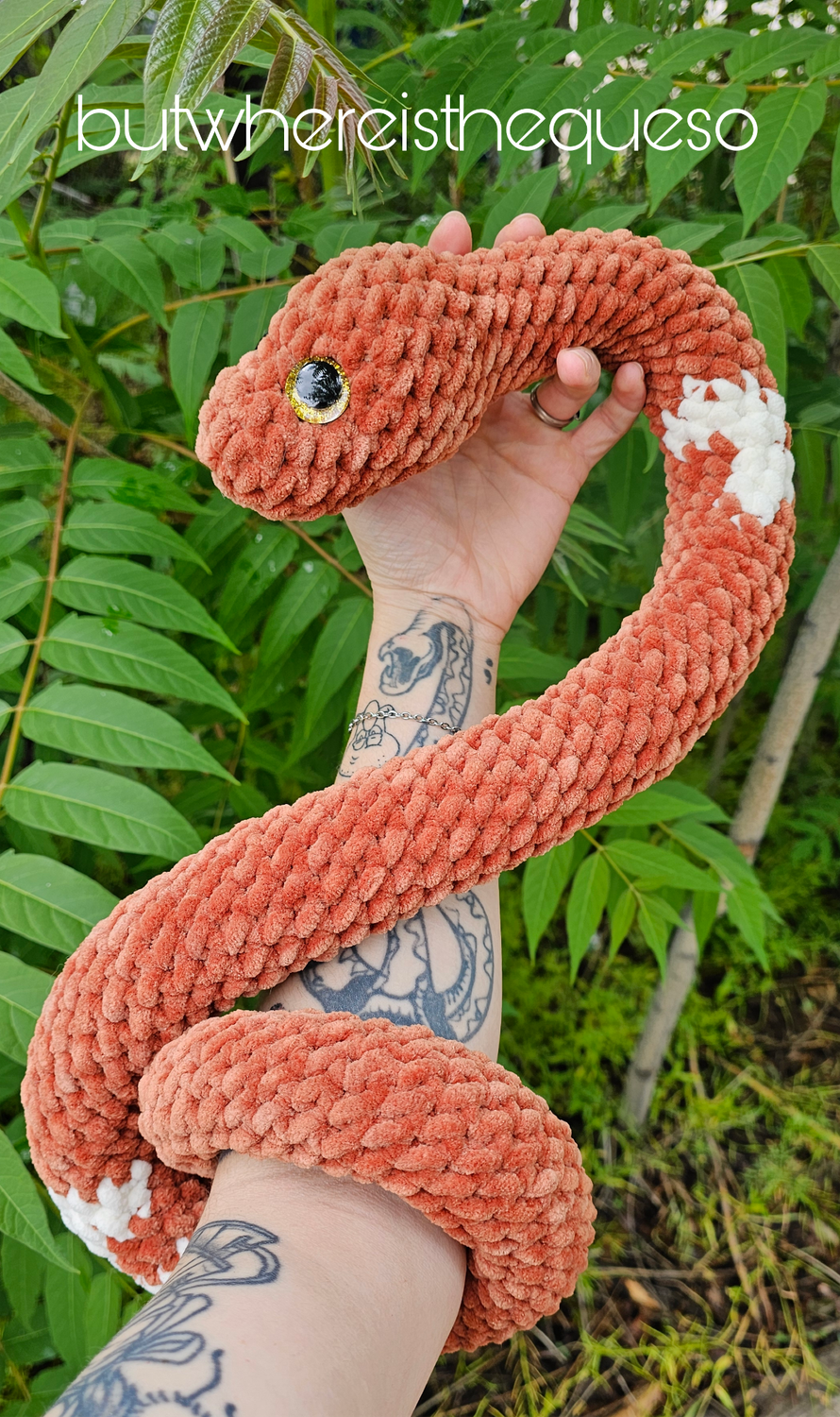 Brown &amp; Cream Pied Yarn Noodle