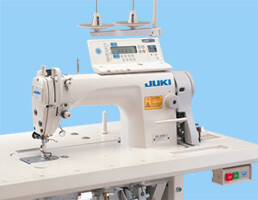 JUKI DDL-8700-7 (CP-18A) Single Needle Drop Feed Automatic Industrial Sewing Machine With Table and Servo Motor