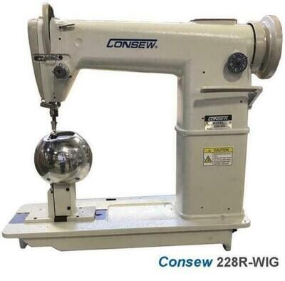 Consew 228R WIG SEWING MACHINE, Table + Servo Motor Included