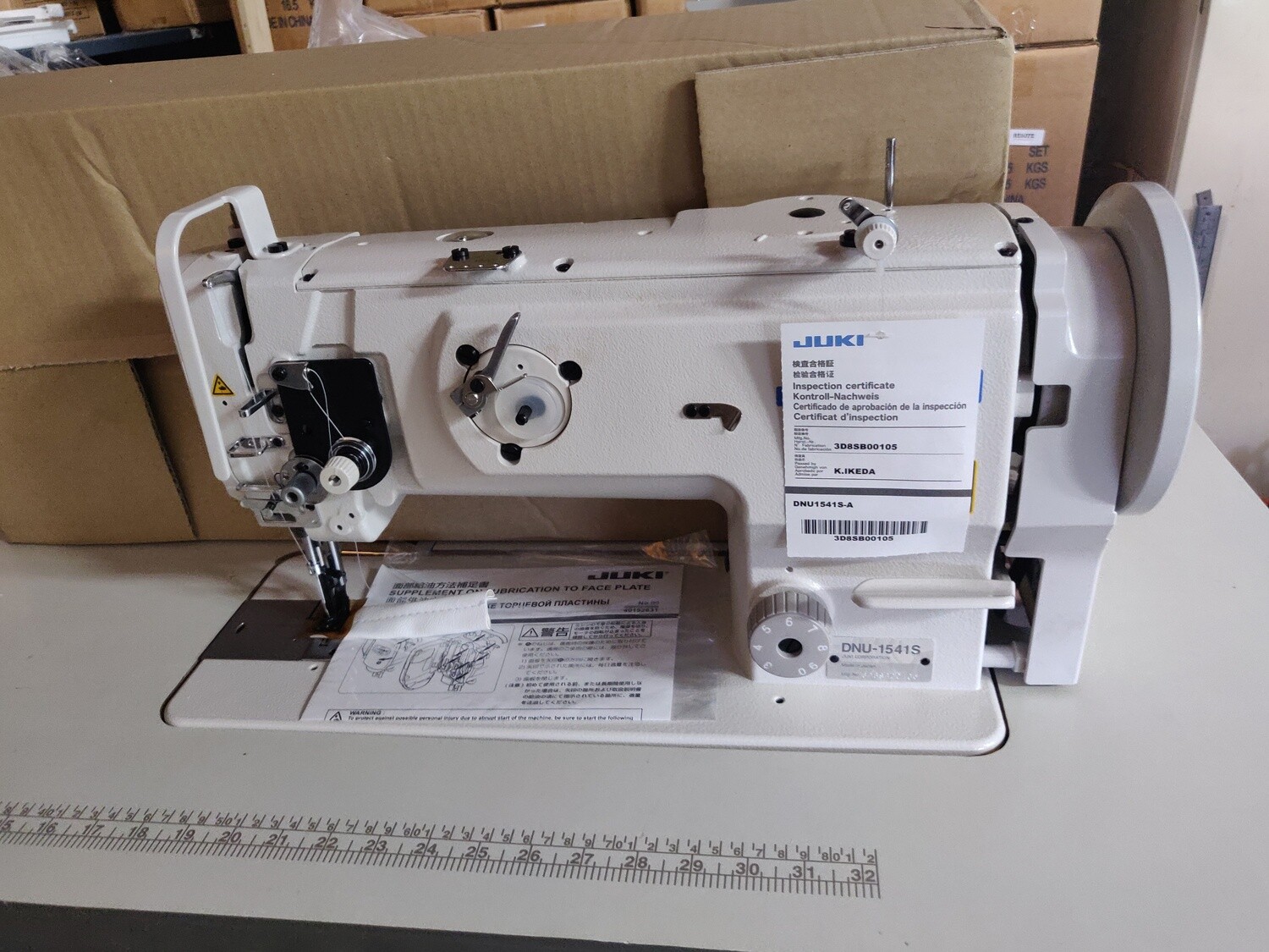 Juki DNU-1541S (w/ Safety Mechanism) Lockstitch Machine w/ Table &amp; Motor (Table Comes Assembled)