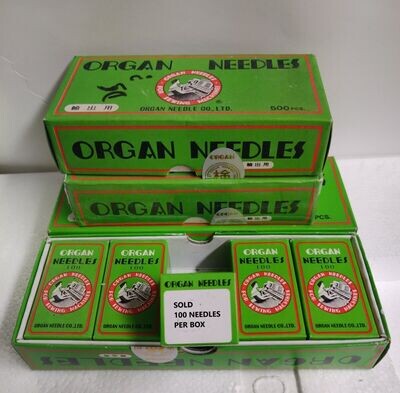 100 ORGAN 135X17 SIZE# 20 WALKING FOOT SEWING MACHINE NEEDLES (DPX17 SIZE 20) Free Shipping