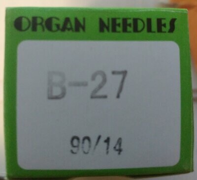 100 ORGAN B27 Size # 14 / Old Style Packaging / Brand New Needles Free Shipping