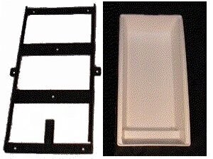 Grey High Impact Plastic Sewing Drawer with Slide.
Length 13&quot;, Width 5 1/2&quot;, Depth 3&quot;