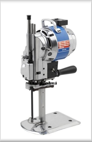 6-inch 750W High Speed Straight Knife Cloth Cutting Machine with Automatic Knife Sharpener System. 110V