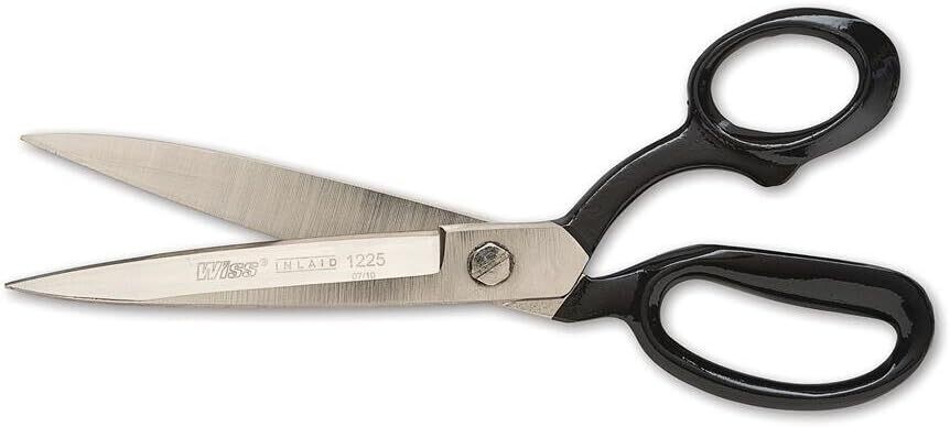 Wiss 10&quot; Bent Handle Industrial Shears with Knife Edge - W1225