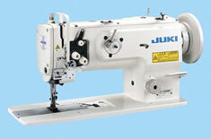JUKI LU-1508NH Extra Heavy Duty Single Needle Unison Feed Lock Stitch Machine with Vertical-axis Large Hook, Table, and Servo Motor