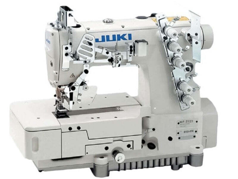 JUKI MF-7523 High Speed, Three Needle, Top and Bottom, Flatbed Coverstitch