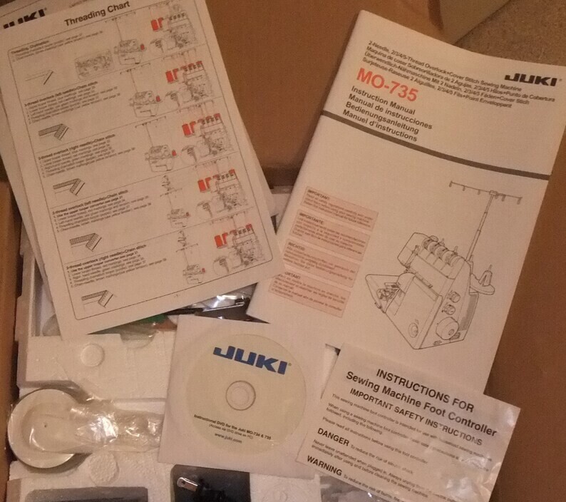 JUKI MO-735 is a 2/3/4/5 Thread Overlock Chainstitch and