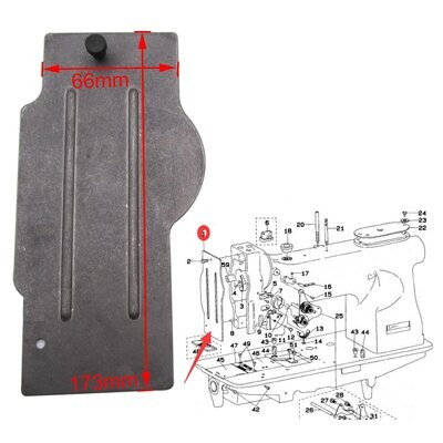 Face Plate for SINGER Industrial Walking Foot Sewing Machines.