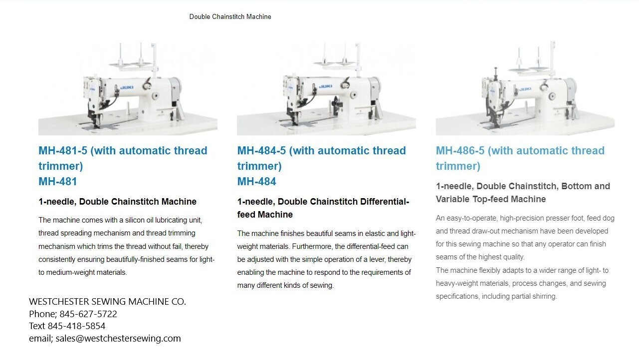 Double Chainstitch Machine
