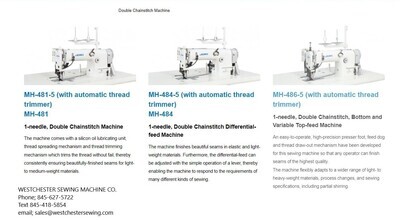 Double Chainstitch Machine