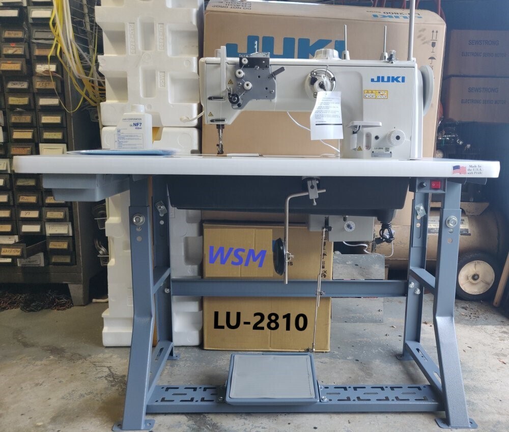 Juki LU-2810 Compound Feed Walking Foot Sewing Machine with Vertical-axis Large Hook