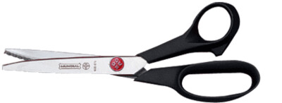 Mundial Red Dot or Blue Cushion Pinking Shears