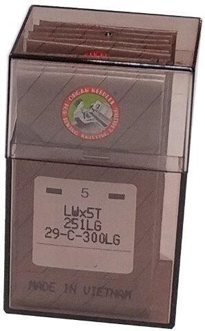 251LG / LWX5T / 251EL ORGAN Blindstitch Sewing Machine Needles. Box of 50 Needles.