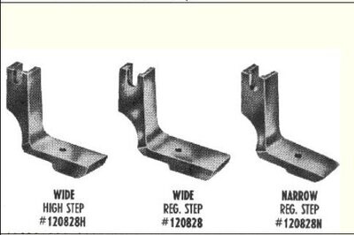 Shirring Feet for industrial straight stitch sewing machines. Free Shipping