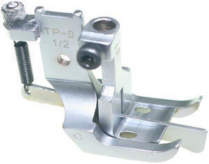 Double Needle Foot W/Spring Loaded Center Guide.