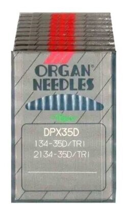 134-35D ORGAN Triangular Point Leather Sewing Machine needles. Free Shipping