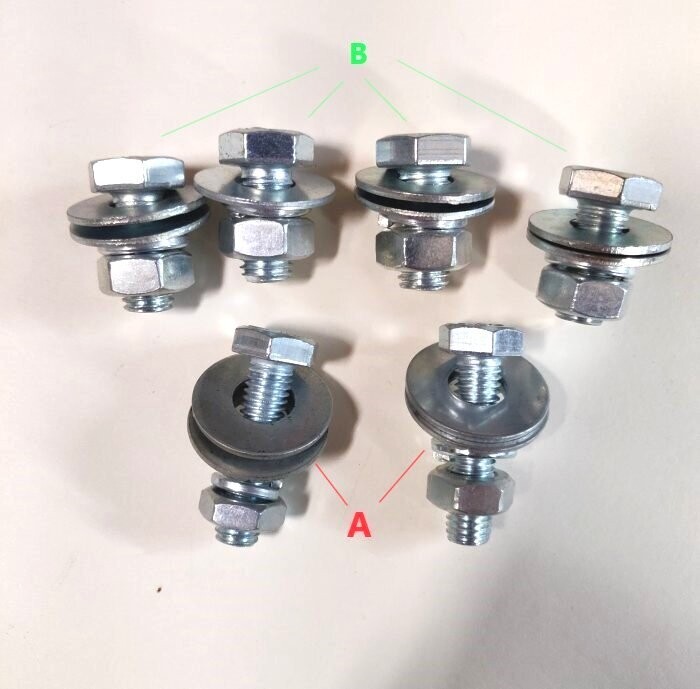 6 Piece Bolts for K-LEGS