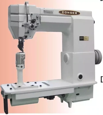 Consew 701 &amp; 701LP High Speed, 1 Needle, Post Bed, Drop Feed, Needle Feed Lockstitch Industrial Sewing Machine