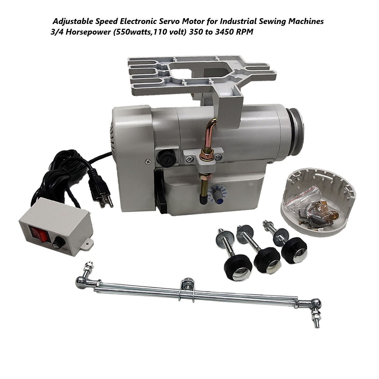 SERVO MOTOR with adjustable speed for Industrial Sewing Machines 110V