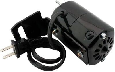 HOME MACHINE MOTOR 110V W/L BRACKET &amp; BELT, 110 Volt, 90W, 7000RPM