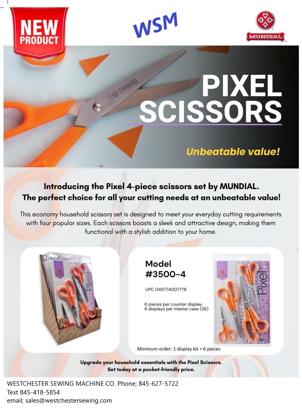 Pixel Multipurpose Scissors Set
Mundial #3500-4