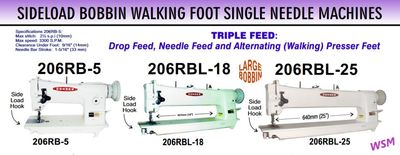 Walking Foot Side Load CONSEW Single Needle Machines