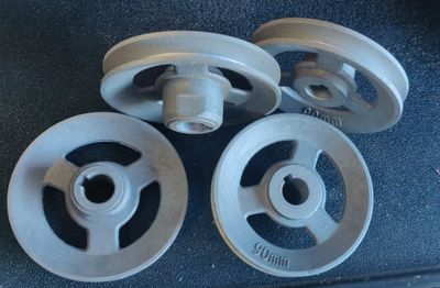 90mm 9/16&quot; Bore Sewing Machine Motor Aluminum Pulley