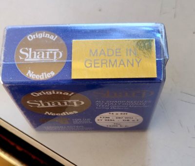 DBx1 Original Sharp Needles (Made in Germany) Size 14 Ball Point
