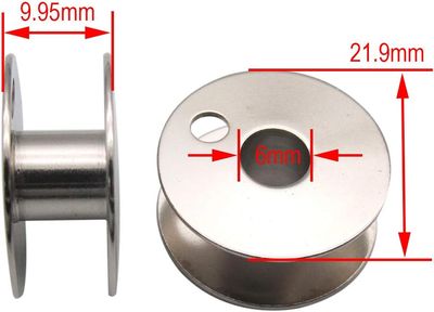 Steel BOBBINS Compatible with CONSEW 225, 226RB, 227, Singer 111W, 212W, JUKI LU-562 plus more.