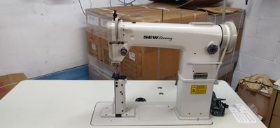 Single Needle Post Bed Industrial Sewing Machine with Reverse