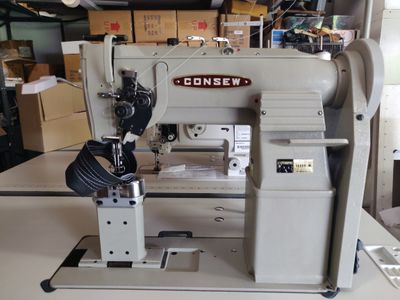 CONSEW 369RB-2 Double Needle Split Needle Bar Post Bed Walking Foot Sewing Machine