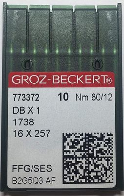Groz-Beckert Aghi Industriali 794H 7X3 Dyx3 - Confezione Da 50 Per Macchine Cucire Pesanti