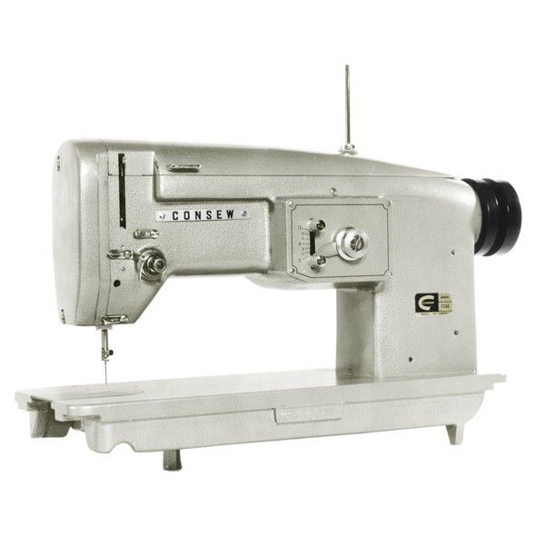Consew 133A-1 Single Needle Embroidery Monogramming Zig-Zag Sewing Machine with Table and Servo Motor