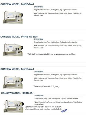 CONSEW Long Arm Zig-Zag Machines 146RBL